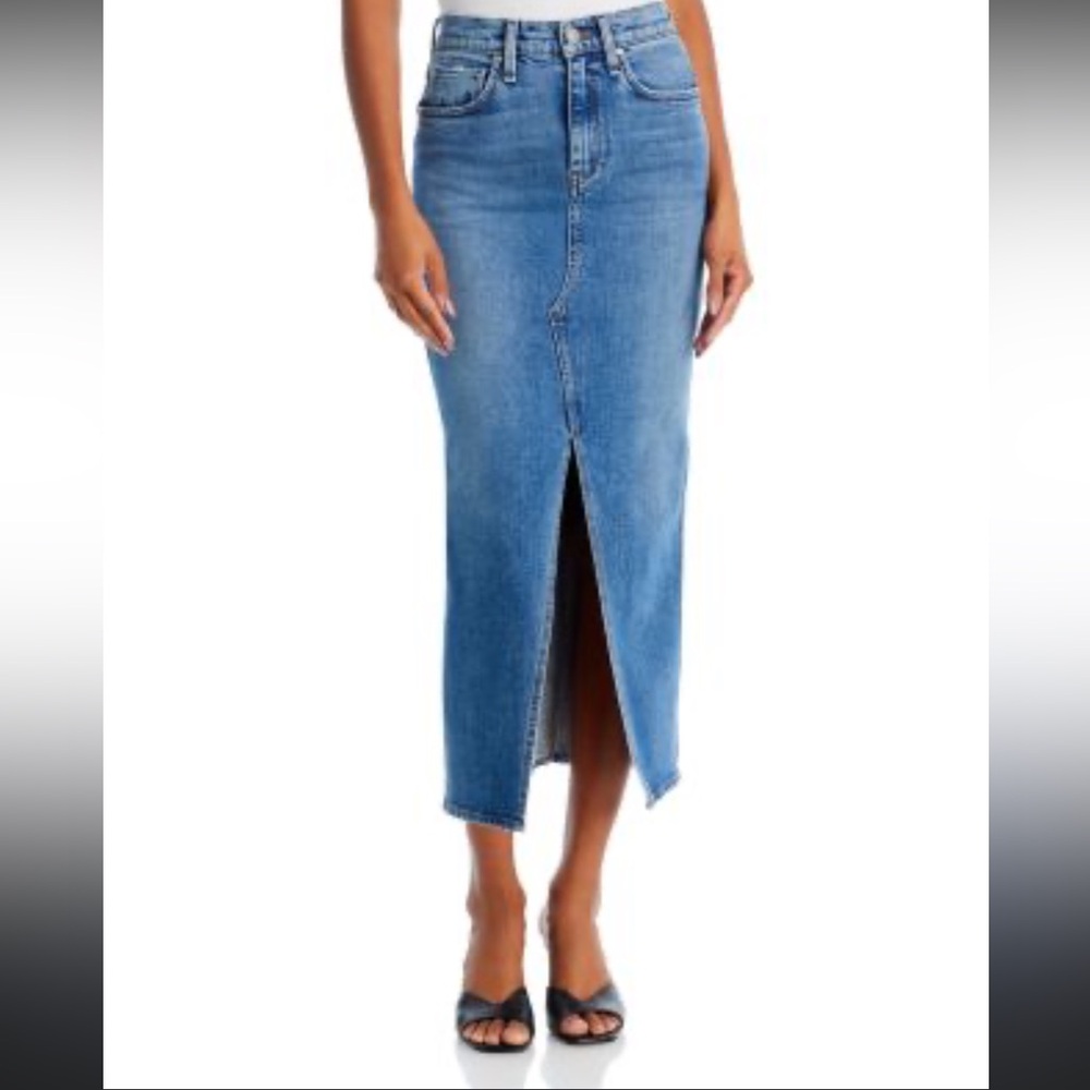 Hudson Denim Midi Skirt